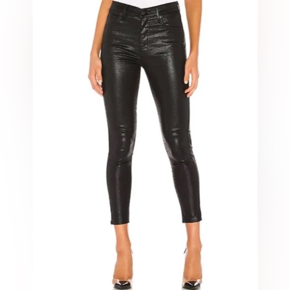 Levi’s Mile High Super Skinny Jeans in Black Snakeskin | Size 27